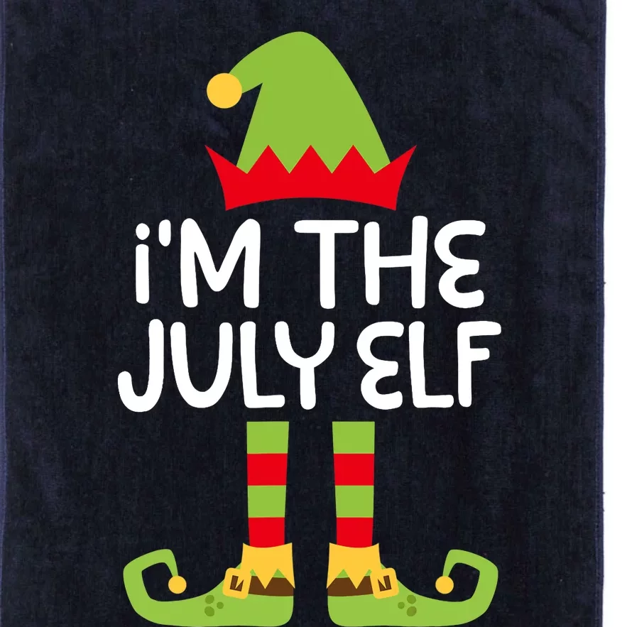 I'm The July Elf Matching Christmas Costume Platinum Collection Golf Towel