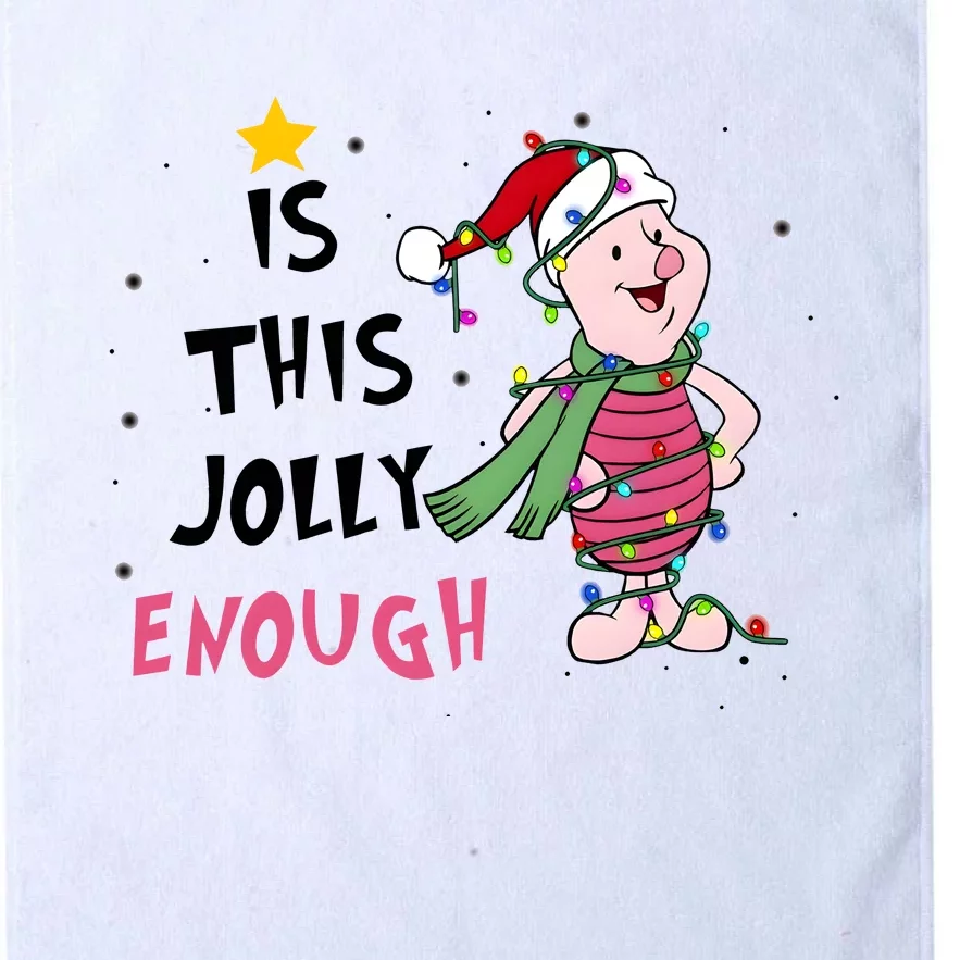 Is This Jolly Enough Piglet Christmas Platinum Collection Golf Towel