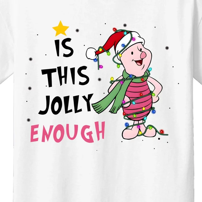 Is This Jolly Enough Piglet Christmas Kids T-Shirt