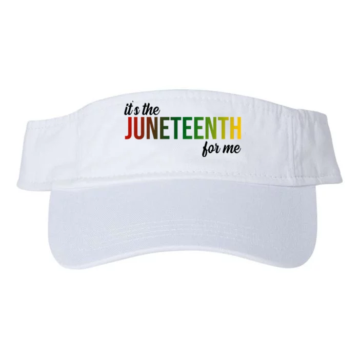 It's The Juneteenth For Me Valucap Bio-Washed Visor