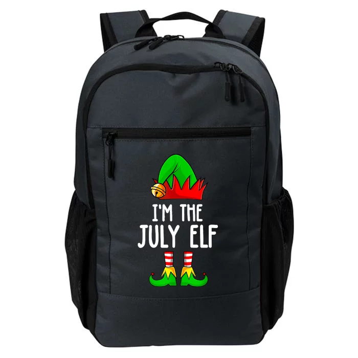 Im The July Elf Funny Holiday Christmas Daily Commute Backpack