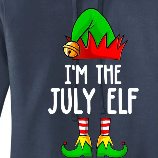 Im The July Elf Funny Holiday Christmas Women's Pullover Hoodie