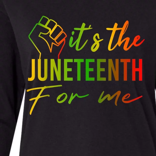 It's The Juneteenth For Me Free Ish Since 1865 Independence Gift Womens Cotton Relaxed Long Sleeve T-Shirt