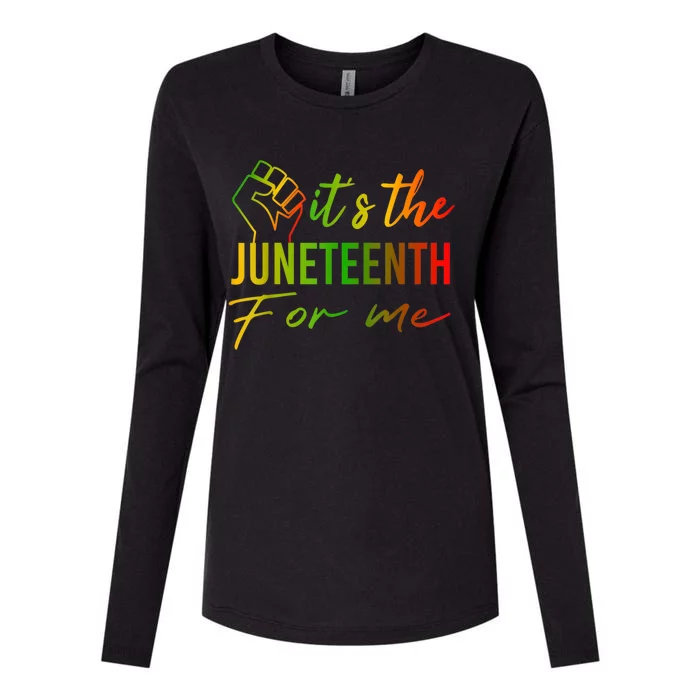 It's The Juneteenth For Me Free Ish Since 1865 Independence Gift Womens Cotton Relaxed Long Sleeve T-Shirt