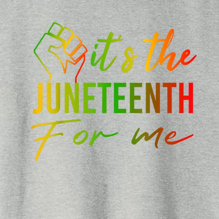 It's The Juneteenth For Me Free Ish Since 1865 Independence Gift Women's Crop Top Tee