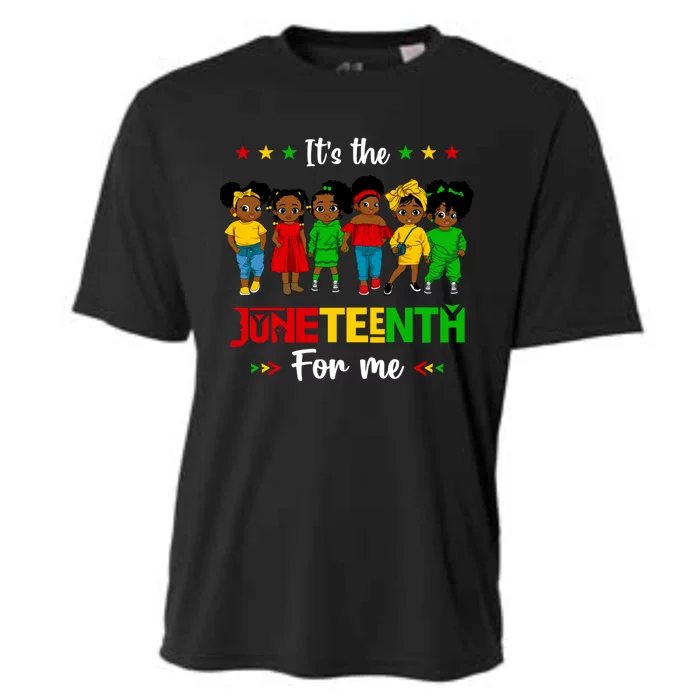 Its The Juneteenth For Me African American Queen Great Gift Cooling Performance Crew T-Shirt