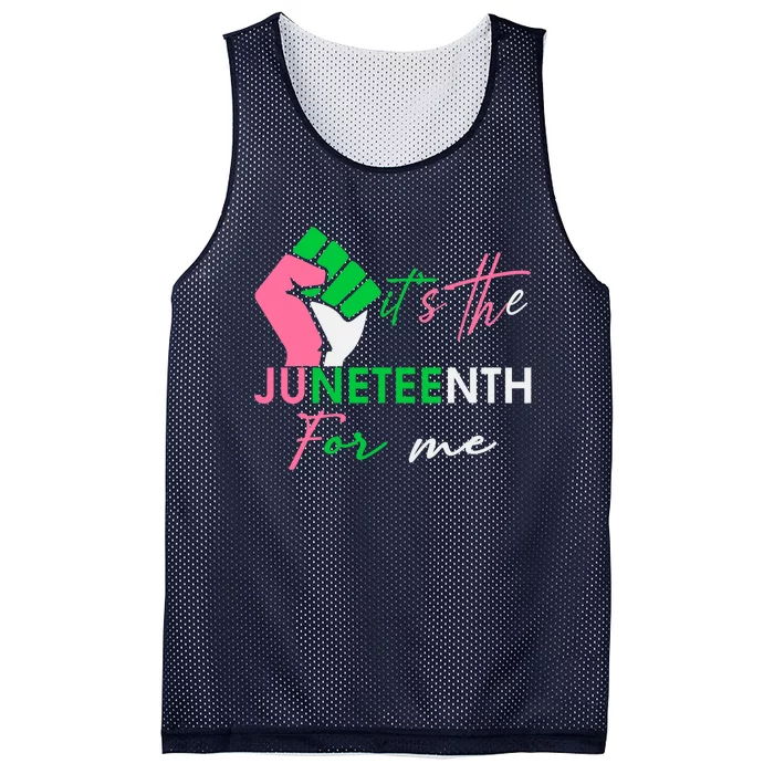 It's The Juneteenth aka For Me, Free-ish Since 1865 Mesh Reversible Basketball Jersey Tank