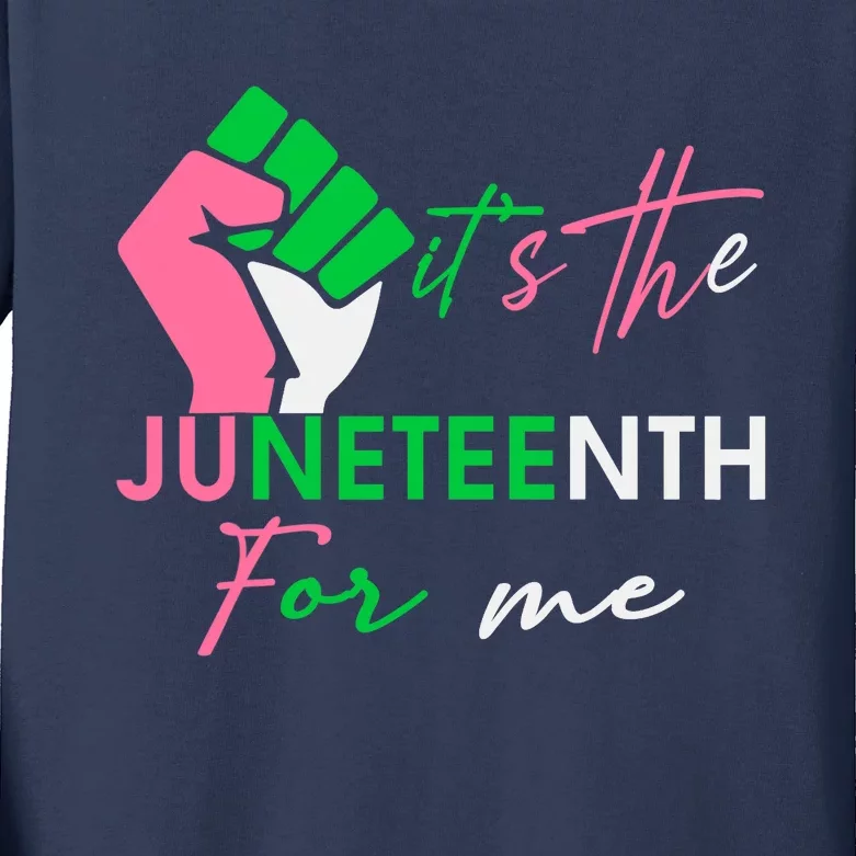 It's The Juneteenth aka For Me, Free-ish Since 1865 Kids Long Sleeve Shirt