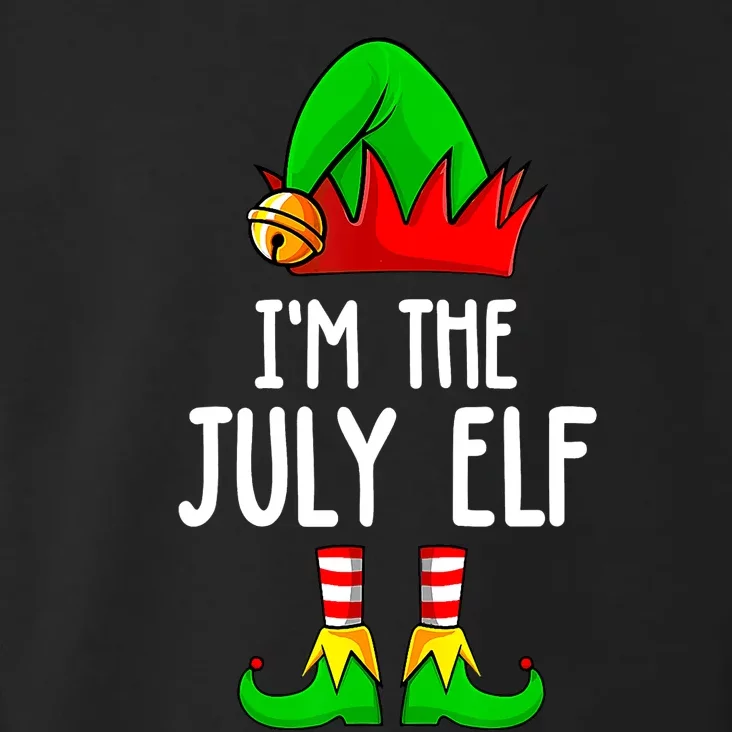 Im The July Elf Funny Holiday Christmas Men Women Kids Toddler Hoodie