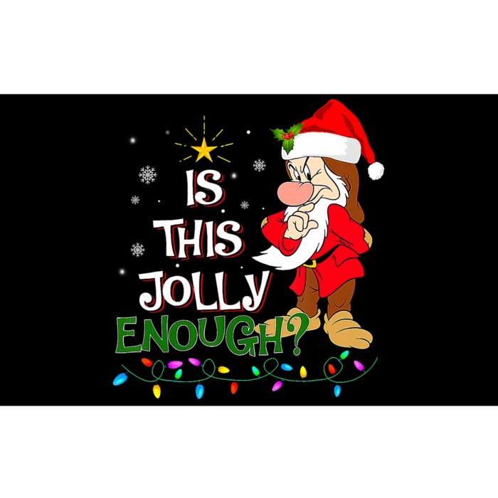 Is This Jolly Enough Grumpy Elf Pajama Christmas Lights Bumper Sticker