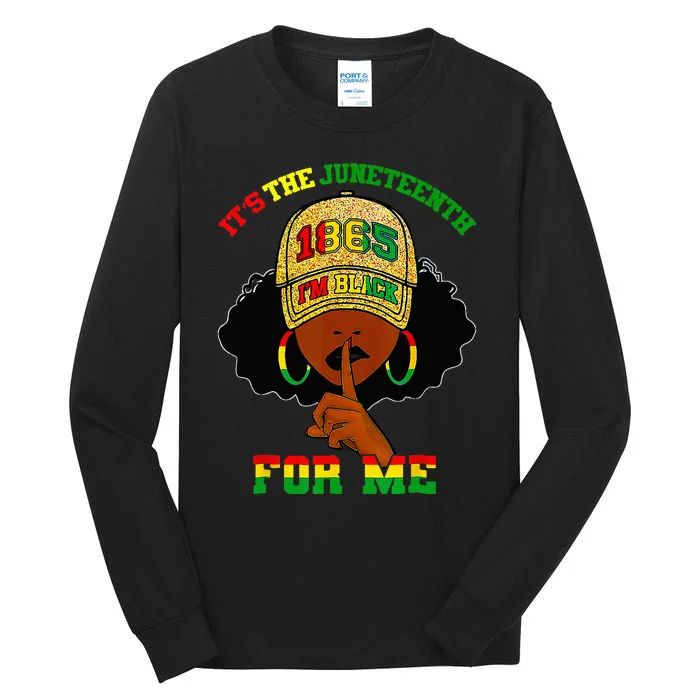 It's The Juneteenth For Me Free Ish Since 1865 Independence Tall Long Sleeve T-Shirt