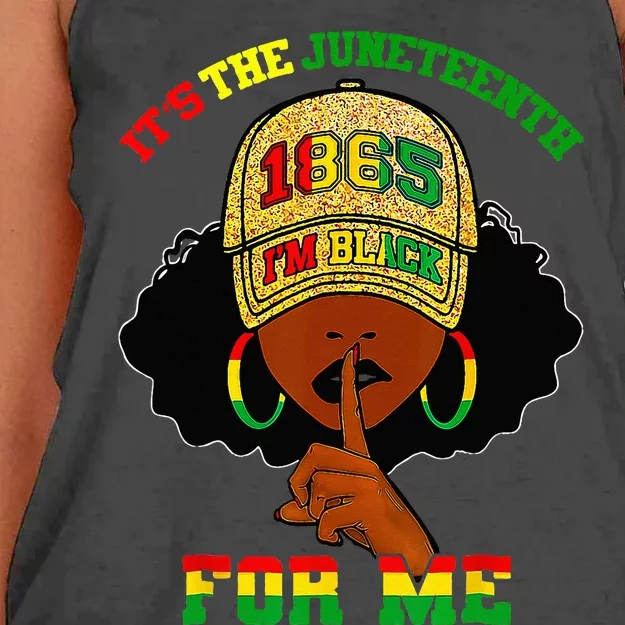 It's The Juneteenth For Me Free Ish Since 1865 Independence Women's Knotted Racerback Tank