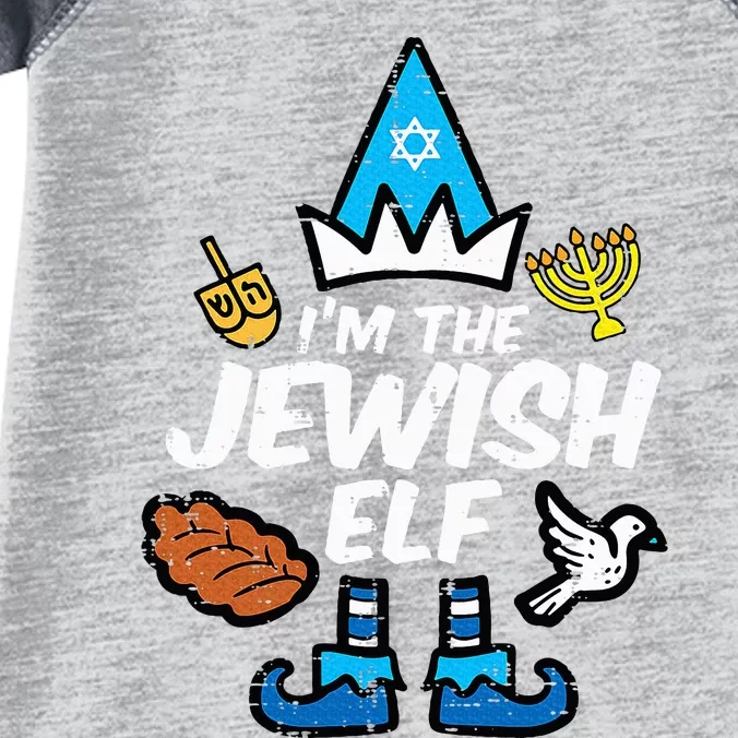 Im The Jewish Elf Family Hanukkah Chanukah Infant Baby Jersey Bodysuit