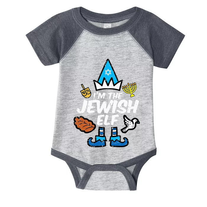 Im The Jewish Elf Family Hanukkah Chanukah Infant Baby Jersey Bodysuit