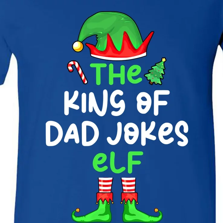 Im The King Of Dad Jokes Christmas Family Matching Cool Gift V-Neck T-Shirt