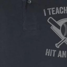 I Teach K Ids To Hit And Steal | Baseball Coach Softstyle Adult Sport Polo