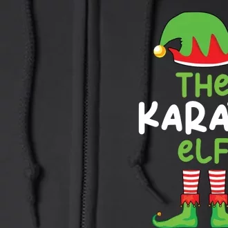 Im The Karate Elf Martial Art Christmas Matching Pajama Full Zip Hoodie