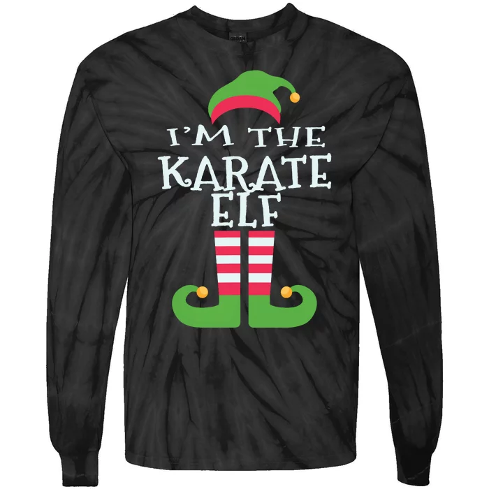 Im The Karate Elf Family Matching Christmas Pajama Tie-Dye Long Sleeve Shirt