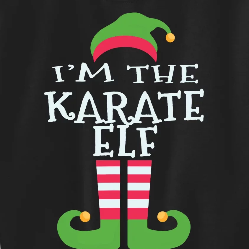 Im The Karate Elf Family Matching Christmas Pajama Kids Sweatshirt