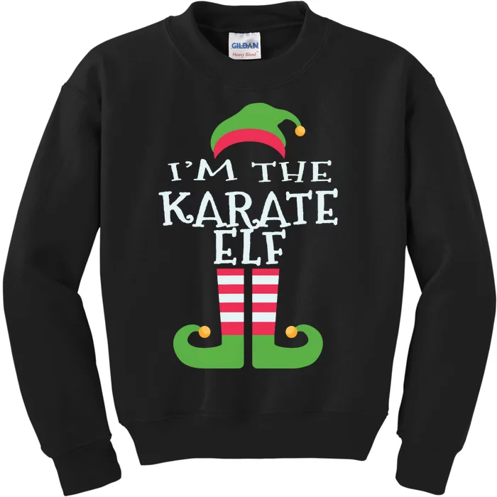 Im The Karate Elf Family Matching Christmas Pajama Kids Sweatshirt