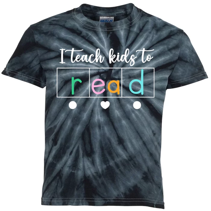 I Teach Kids To Read Science Of Reading Teacher Women & Men Kids Tie-Dye T-Shirt