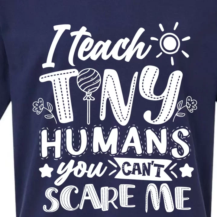 I Teach Kinder Kindergarten Teacher Team Cute Gift Sueded Cloud Jersey T-Shirt