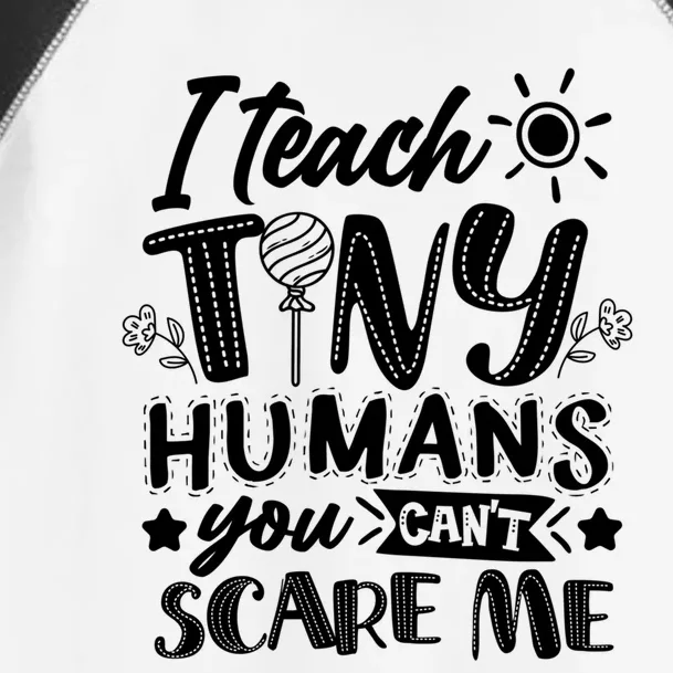 I Teach Kinder Kindergarten Teacher Team Cute Gift Toddler Fine Jersey T-Shirt