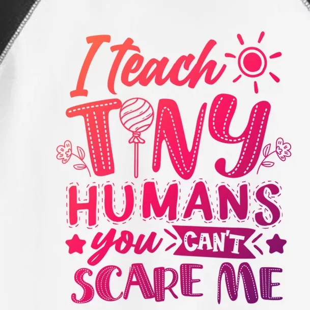 I Teach Kinder Kindergarten Teacher Team Cute Gift Toddler Fine Jersey T-Shirt