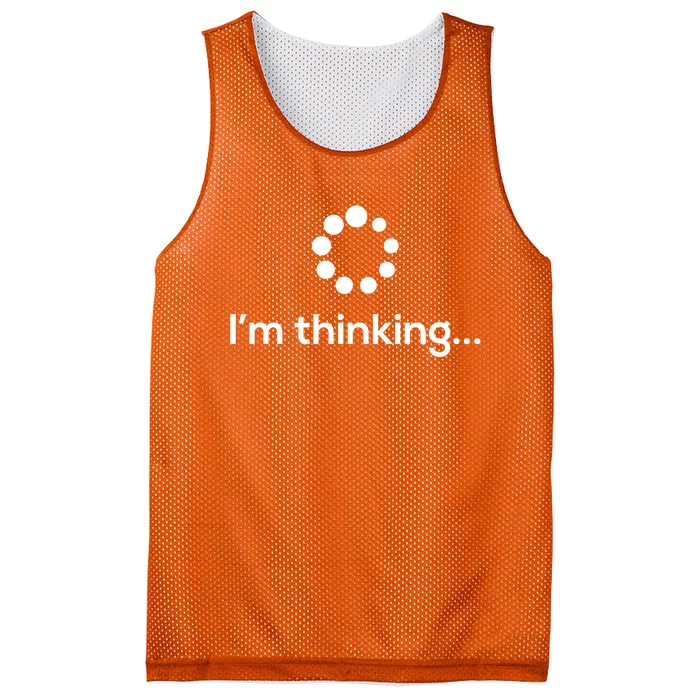 IM Thinking Loading Processing Buffering Humor Fun Mesh Reversible Basketball Jersey Tank