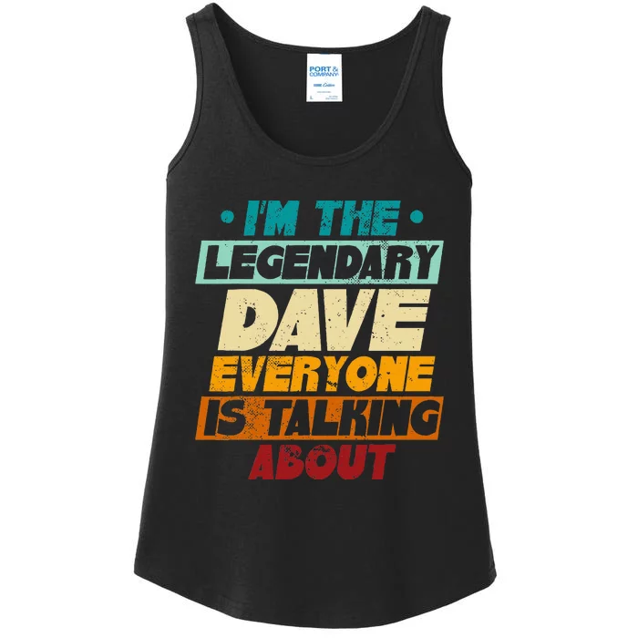 IM The Legendary Dave Ladies Essential Tank