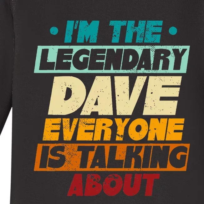 IM The Legendary Dave Baby Long Sleeve Bodysuit