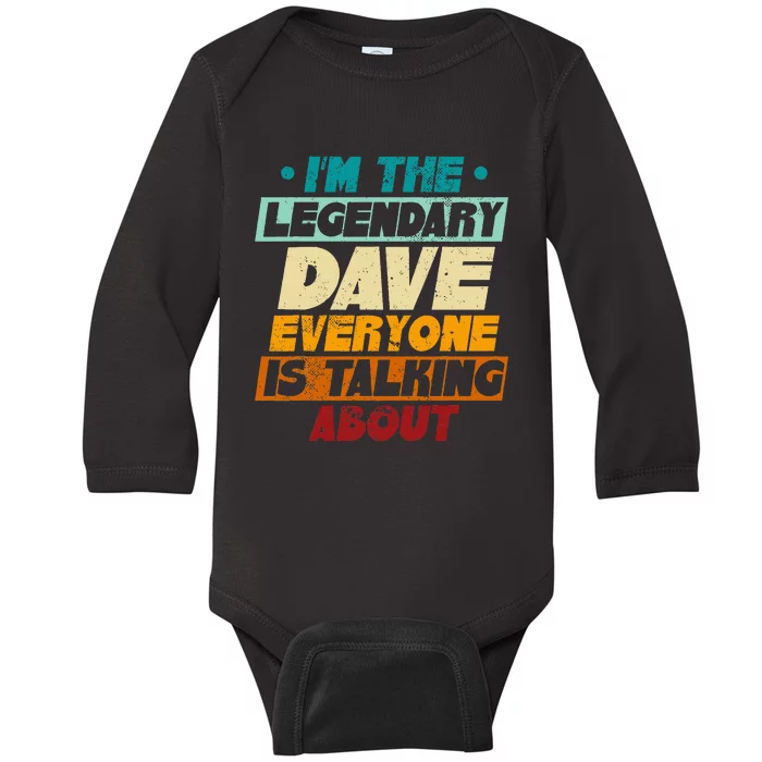 IM The Legendary Dave Baby Long Sleeve Bodysuit