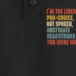 Im The Liberal Outspoken Obstinate Headstrong Dry Zone Grid Performance Polo