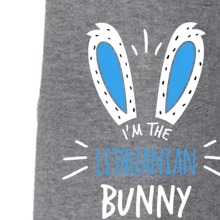 I'm The Lithuanian Bunny Ears Lithuania Easter Sunday Gift Doggie 3-End Fleece Hoodie