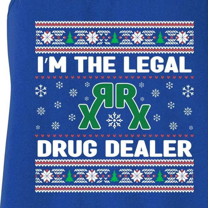 IM The Legal Drug Dealer Medicine Xmas Pharmacy Crew Gift Women's Racerback Tank