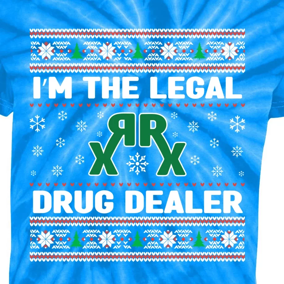 IM The Legal Drug Dealer Medicine Xmas Pharmacy Crew Gift Kids Tie-Dye T-Shirt