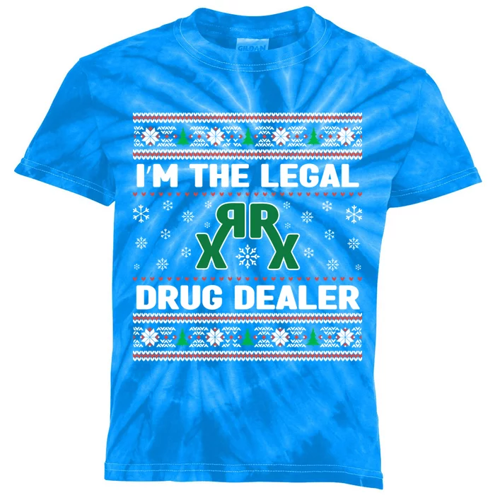 IM The Legal Drug Dealer Medicine Xmas Pharmacy Crew Gift Kids Tie-Dye T-Shirt