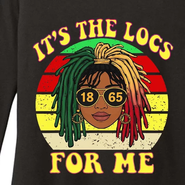 ItS The Locs For Me LocD Hair Black Melanin Juneteenth Womens CVC Long Sleeve Shirt