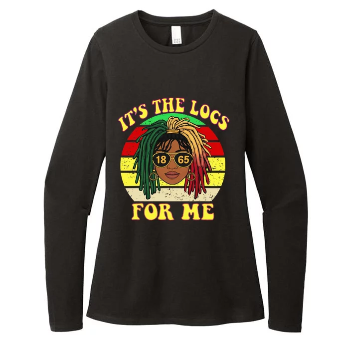 ItS The Locs For Me LocD Hair Black Melanin Juneteenth Womens CVC Long Sleeve Shirt