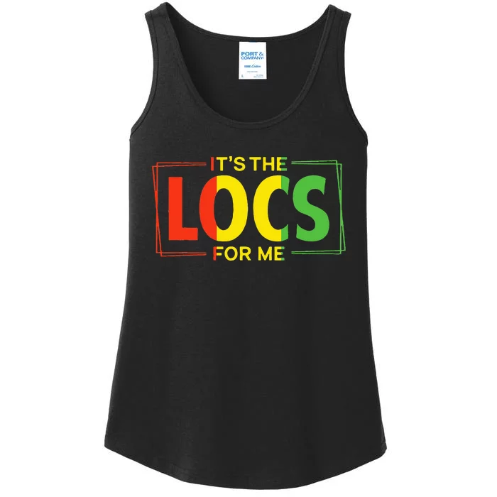 It's the Locs For Me Afro Hair Black American African Ladies Essential Tank