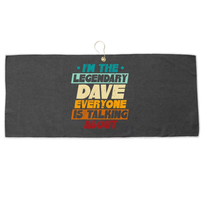 IM The Legendary Dave Large Microfiber Waffle Golf Towel