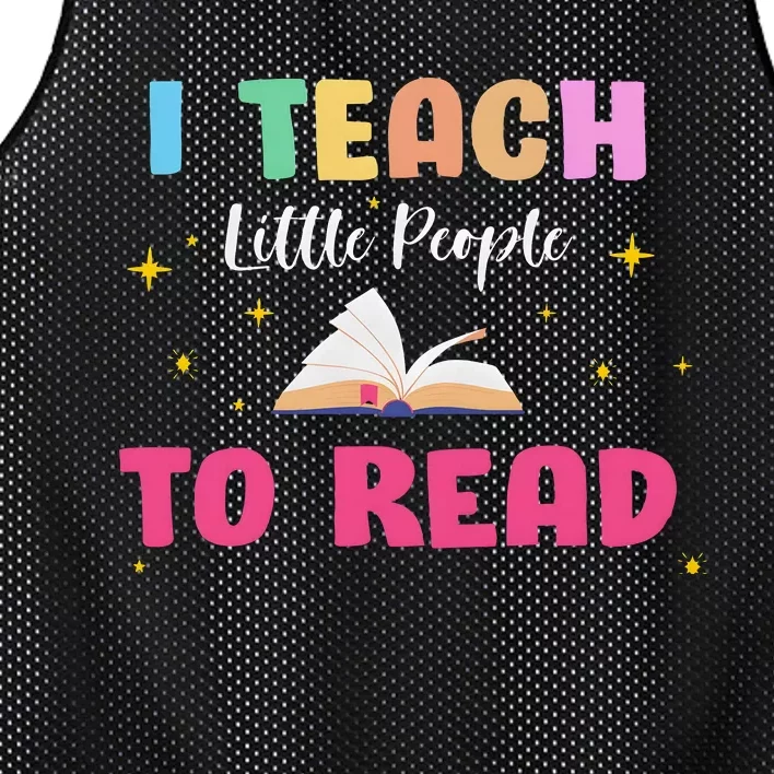 I Teach Little People To Read Mesh Reversible Basketball Jersey Tank