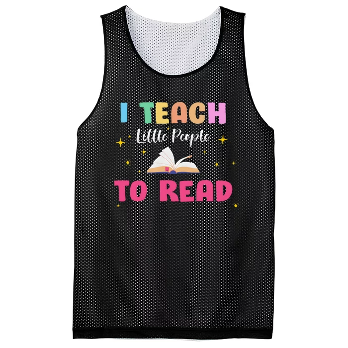 I Teach Little People To Read Mesh Reversible Basketball Jersey Tank