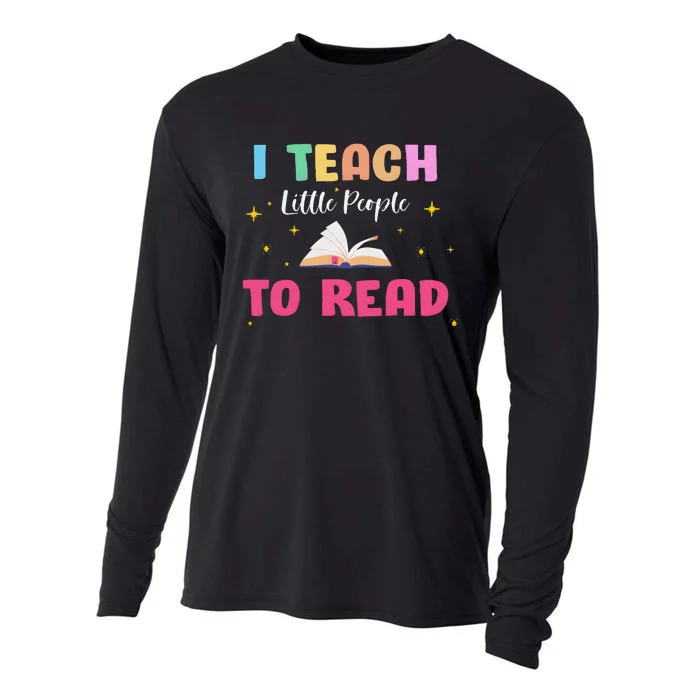 I Teach Little People To Read Cooling Performance Long Sleeve Crew