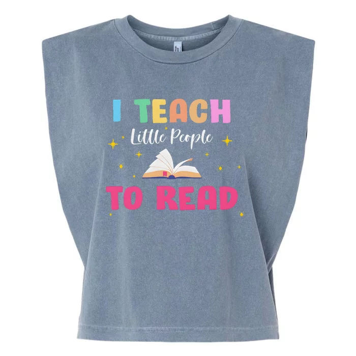 I Teach Little People To Read Garment-Dyed Women's Muscle Tee