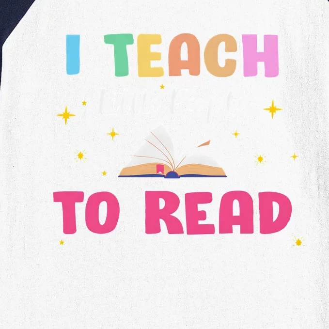 I Teach Little People To Read Baseball Sleeve Shirt