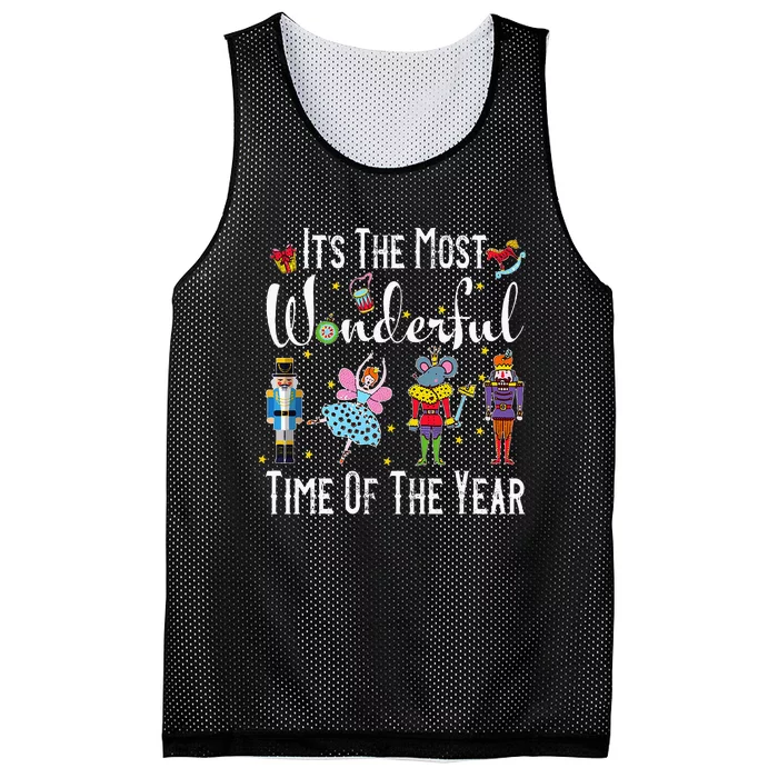 ItS The Most Wonderful Time Of The Year Nutcracker Squad Mesh Reversible Basketball Jersey Tank