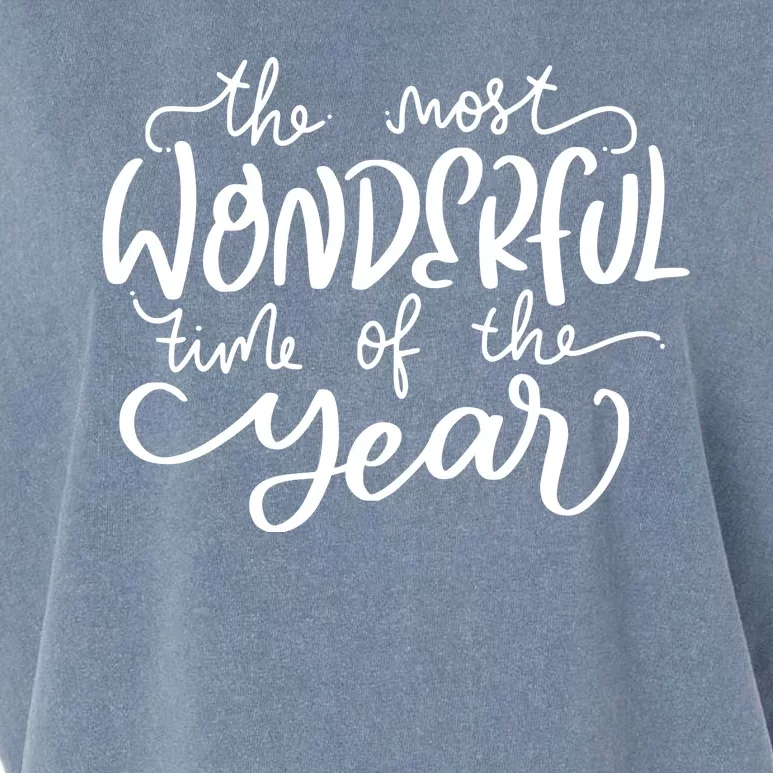 It's The Most Wonderful Time Of The Year Christmas Holiday Garment-Dyed Women's Muscle Tee