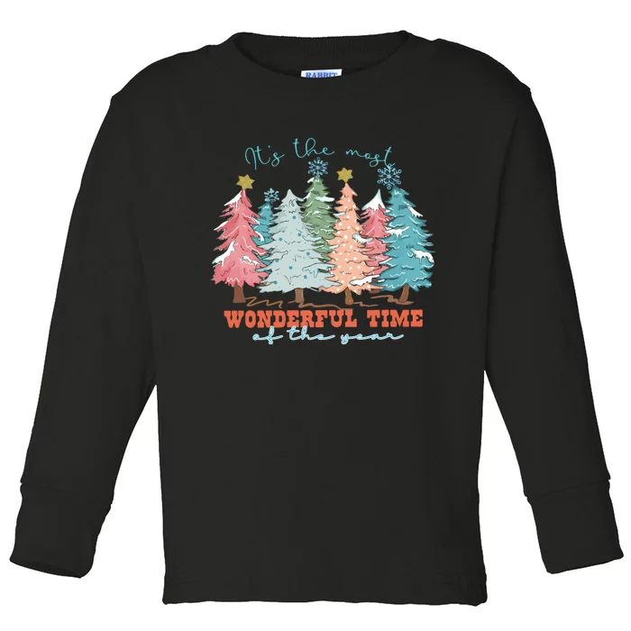 Its The Most Wonderful Time Of Year Christmas Toddler Long Sleeve Shirt