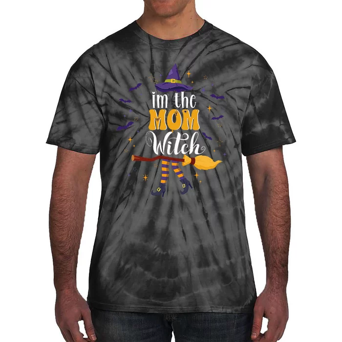 im the Mom Witch Halloween Matching Group Costume Tie-Dye T-Shirt